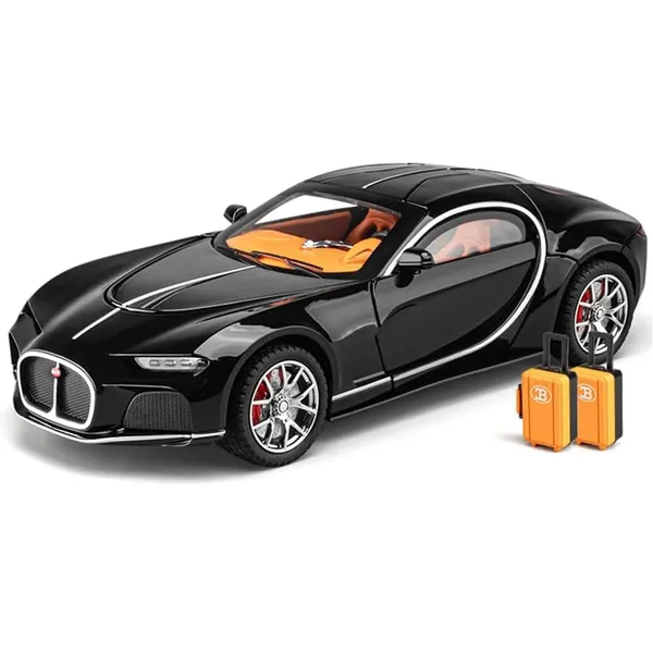 Toybot_Bugatti_Atlantic_1:24_Scale_Die_Cast_Model_Car_with_Light_&_Sound,_Openable_Doors,_Hood_&_Trunk,_Pull_Back_Toy_Car_for_Kids_Boys_Girls_&_Collectors