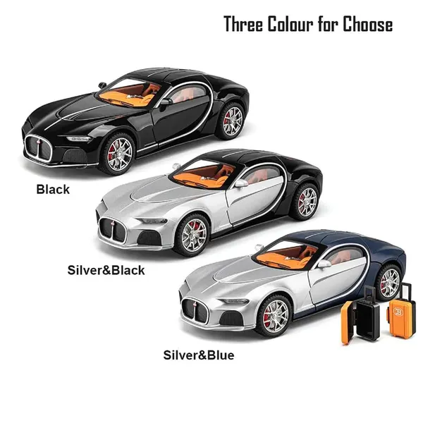 Toybot_Bugatti_Atlantic_1:24_Scale_Die_Cast_Model_Car_with_Light_&_Sound,_Openable_Doors,_Hood_&_Trunk,_Pull_Back_Toy_Car_for_Kids_Boys_Girls_&_Collectors