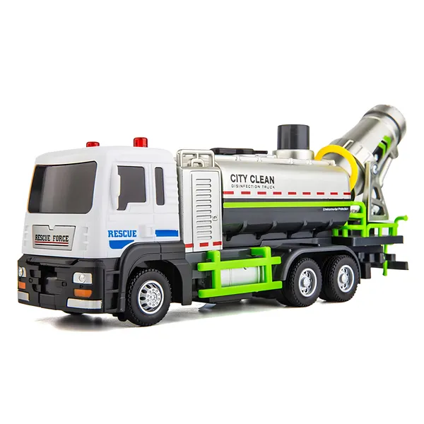Toybot_Die-Cast_Cleaner_Truck_With_Water_Pump,_Flashing_Light_&_Siren_Sanitation_Truck_for_Kids