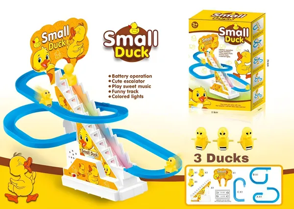 Duck_Slide__toys_Funny_Automatic_Stair_Climbing_Ducklings_Roller_Coaster_Duck_Slide__toys_with_3_Ducks,_Lights_&_Music