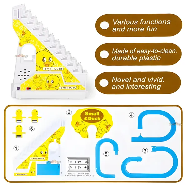 Duck_Slide__toys_Funny_Automatic_Stair_Climbing_Ducklings_Roller_Coaster_Duck_Slide__toys_with_3_Ducks,_Lights_&_Music