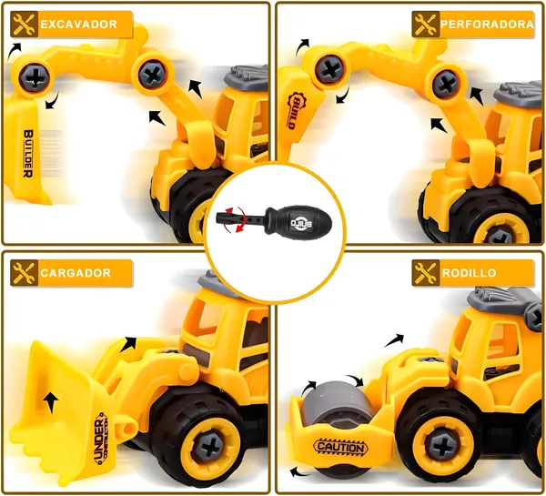 Toybot_Push_and_Go_DIY_Construction_Vehicles_Set,_4_Pack_DIY_Take_Apart_Toys_Construction_Trucks_with_1_Screwdriver_Tools_Kids'_Play_Excavators_|_JCB_Toys_for_Kids