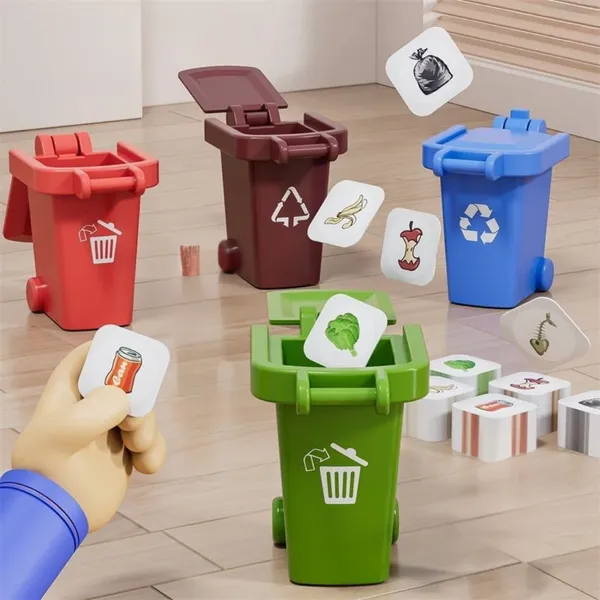 Toybot_Recycle_Garbage_Truck_Toy_with_Lights_&_Sound_|_Air_Pressure_Lift,_Trash_Cans_&_Pull_Back_Action_–_Green_Recycle_Sanitation_Truck_for_Kids
