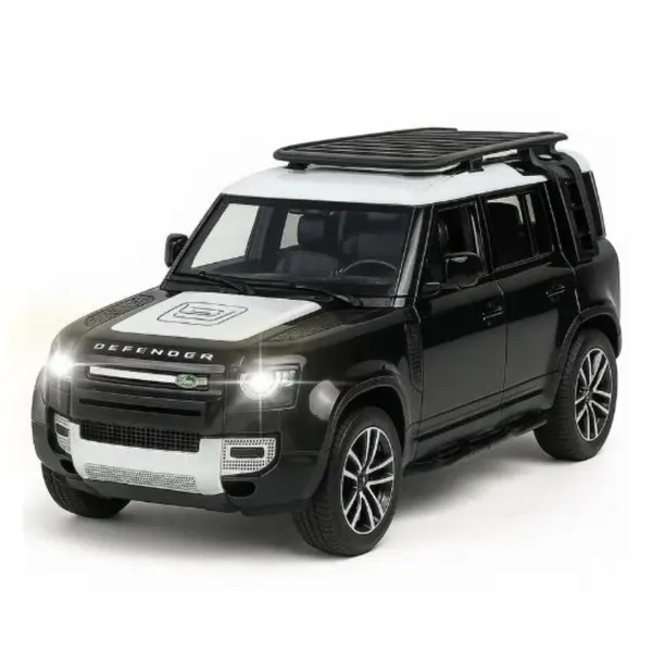 1:32_Scale_Land_Rover_Black_Defender_Model_Car_-_Exclusive_Alloy_Metal_Pullback__toys_with_Openable_Doors,_Lights,_and_Music