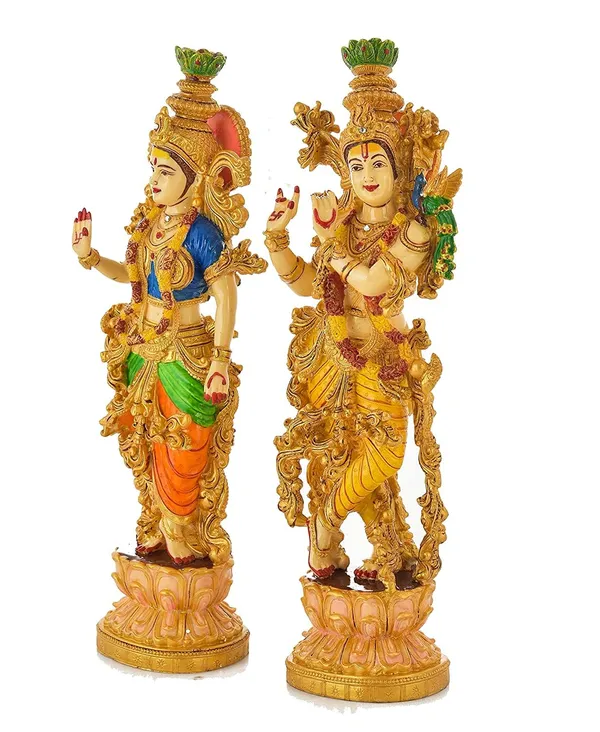 Shopping_Uncle_Lord_Radha_&_Krishna_Statues_for_Mandir_-_Eternal_Love_Murti_for_Decoration,_Temple_Decor,_Puja_Idol,_Home_Showpiece_Sculpture_(Green)_15_Inch