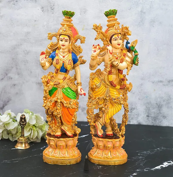 Shopping_Uncle_Lord_Radha_&_Krishna_Statues_for_Mandir_-_Eternal_Love_Murti_for_Decoration,_Temple_Decor,_Puja_Idol,_Home_Showpiece_Sculpture_(Green)_15_Inch