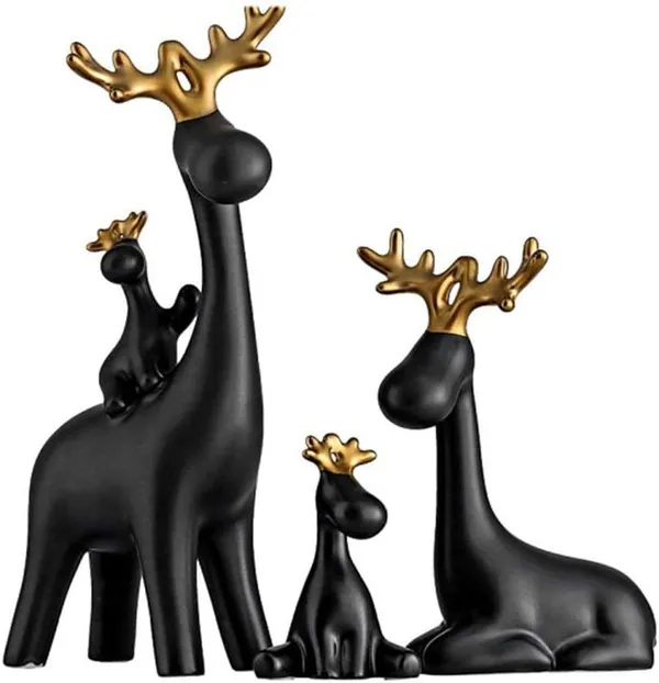 Black_Gold_Warm_Cute_Deer_Family_Realistic_Polyresin_Deer_Family_Figurine__Showpiece_For_Home_Decor_(Set_Of_3_)_