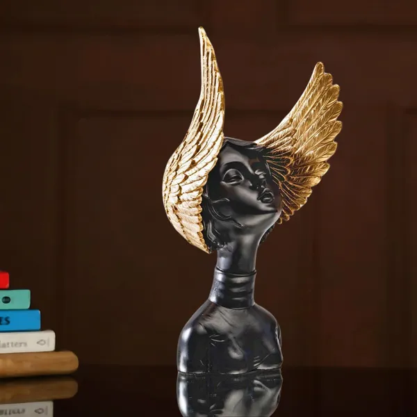 Black_Winged_Lady_Statue_Showpiece_for_Home_Decor_Living_Room_Bedroom_Office_Desk_Table_TV_Unit_|_Women's_Day_Gift_for_Ladies_Friends_|_Housewarming_Birthday_Gift_for_Women