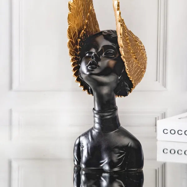 Black_Winged_Lady_Statue_Showpiece_for_Home_Decor_Living_Room_Bedroom_Office_Desk_Table_TV_Unit_|_Women's_Day_Gift_for_Ladies_Friends_|_Housewarming_Birthday_Gift_for_Women