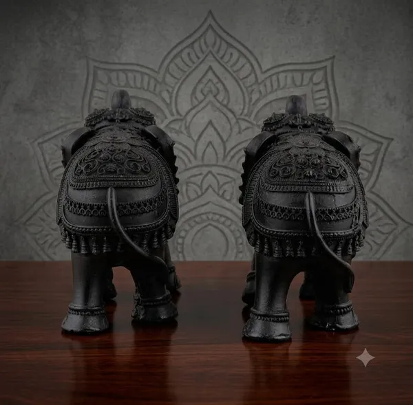 Elephant_Statues_-_Set_of_2_Handcrafted_Resin_Figurines_Luxury_Home_Decor_Accents_for_Living_Room,_Office,_or_Vastu_|_Traditional_Indian_Elephant_Collectibles_(Black,_3x4_inch)