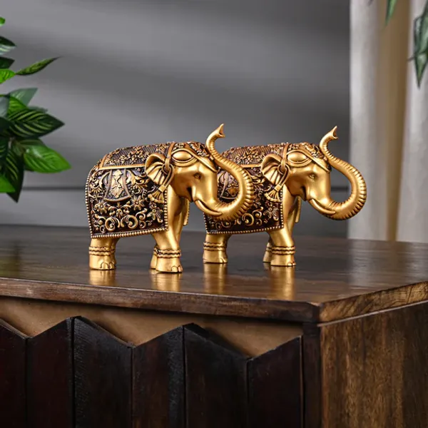 Golden_Royal_Elephant_Showpiece_Statue_Figurine_Showpiece_Set_of_2_(16L_X_6.8W_X_12H_Centimeters)