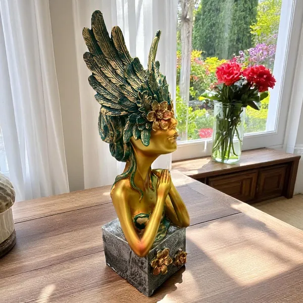 Golden_Winged_Crown_Head_Lady_Unique_Statement_Piece