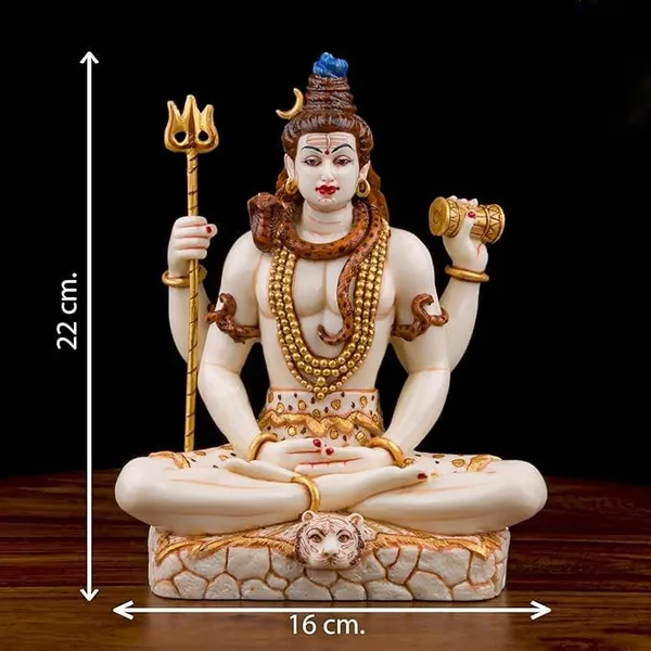 Hand_Printed_Shiv_ji_Murti_Lord_Shiva_Statue_Marble_Dust_syntheric_for_Pooja_Room_I_Home_Temple_Decoration_Items_I_God_Idols_I_Statue_I_(8_inch)