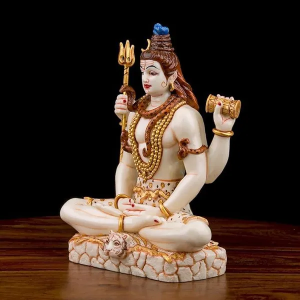 Hand_Printed_Shiv_ji_Murti_Lord_Shiva_Statue_Marble_Dust_syntheric_for_Pooja_Room_I_Home_Temple_Decoration_Items_I_God_Idols_I_Statue_I_(8_inch)