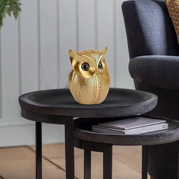 Modern_Classy_Lucky_Owl_Resin_Art_Figure_Showpiece_(Golden),_1_Piece