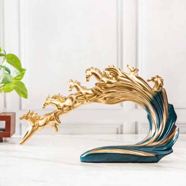 Golden_Pegasus_Figurine_Decorative_Showpiece_For_Fengshui__Home_Decor_Showpiece_(_7_horses)