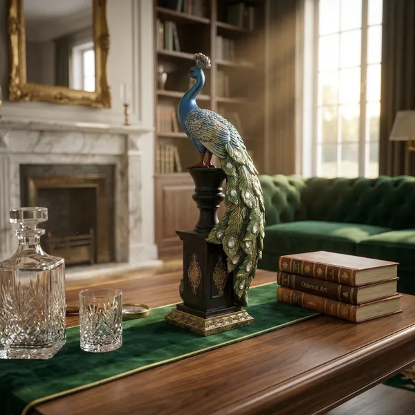 Ornate_Blue_Majestic_Peacock_Pedestal_Statue_with_Jeweled_Tail_(style1)