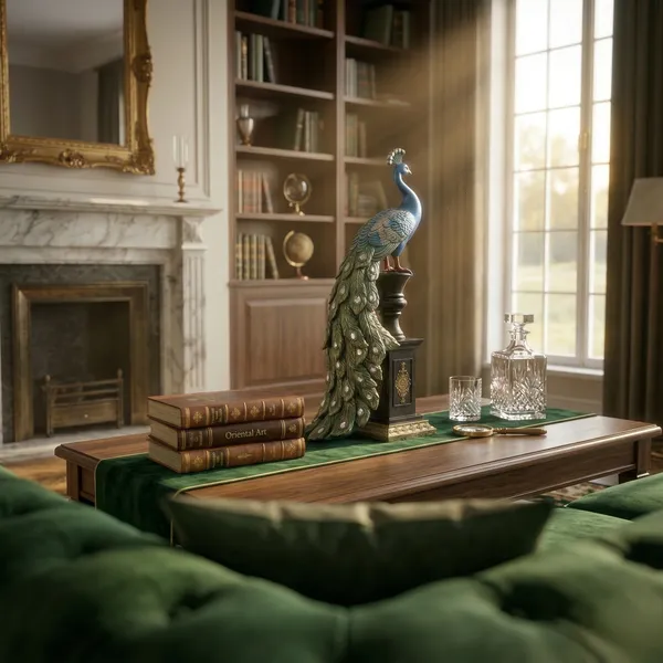 Ornate_Blue_Majestic_Peacock_Pedestal_Statue_with_Jeweled_Tail_(style1)