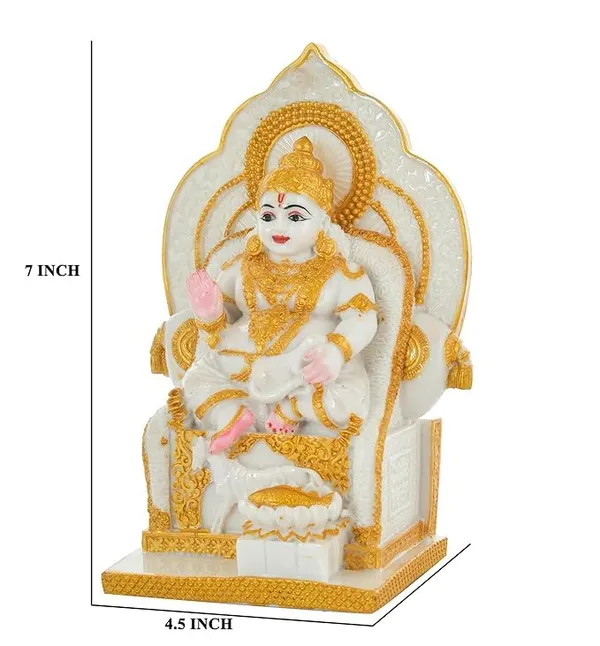 Polyresin_Kuber_Maharaj_Statue_Idol_Decorative_Handcrafted_Showpiece_Sitting_Dhan_Kuber_Ji_Murti_for_Home_Office_Wealth_Maha_Lakshmi_Kuber_Statue_Showpiece_(7_inch)