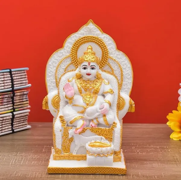 Polyresin_Kuber_Maharaj_Statue_Idol_Decorative_Handcrafted_Showpiece_Sitting_Dhan_Kuber_Ji_Murti_for_Home_Office_Wealth_Maha_Lakshmi_Kuber_Statue_Showpiece_(7_inch)