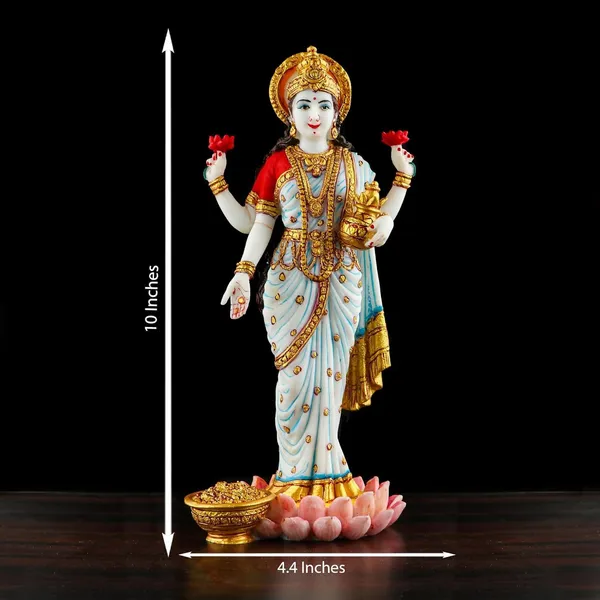 Polyresin_Lord_Vishnu_with_Maa_Lakshmi_Statue_Idol_Murti_with_Standing_on_Lotus_Base_with_Sheshnag_for_Office_Home_Lakshmi_Narayan_Avatar_Spiritual_Showpiece_Figurine