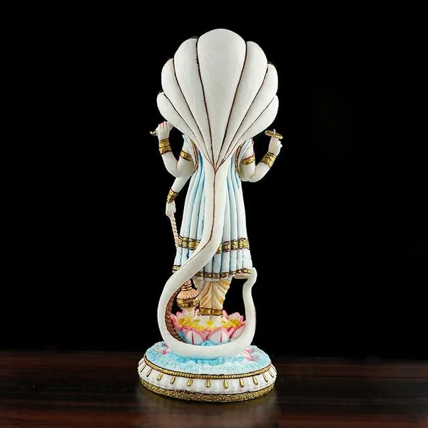 Polyresin_Lord_Vishnu_with_Maa_Lakshmi_Statue_Idol_Murti_with_Standing_on_Lotus_Base_with_Sheshnag_for_Office_Home_Lakshmi_Narayan_Avatar_Spiritual_Showpiece_Figurine