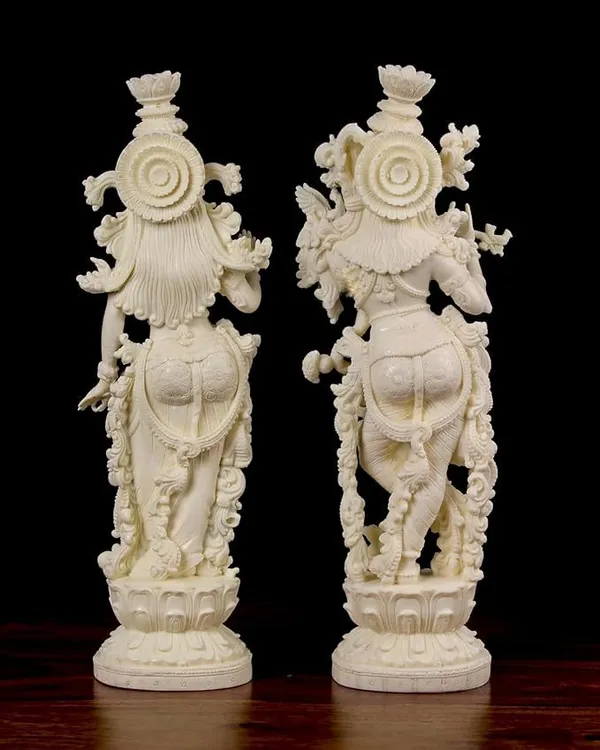Radha_Krishna_Statue,_Big_Dust_Marble_Radha_Krishna_Sculpture,_Radhe_Krishna_Statue,_Radhakrishna_Idol,_Marriage_14_INCH