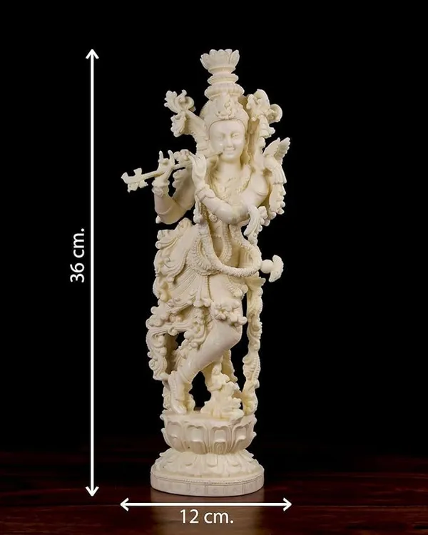 Radha_Krishna_Statue,_Big_Dust_Marble_Radha_Krishna_Sculpture,_Radhe_Krishna_Statue,_Radhakrishna_Idol,_Marriage_14_INCH