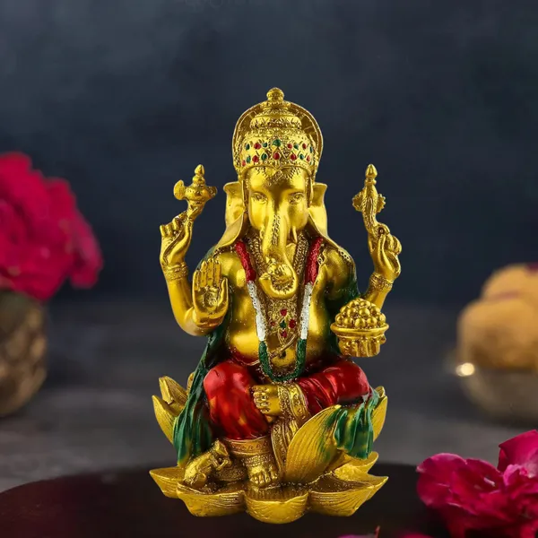 Red_&_Golden_God_Ganesh_Ji_Idol_Murti_For_Diwali_Pooja_idols_Gifts__(13L_X_13W_X_18H_Centimeters)