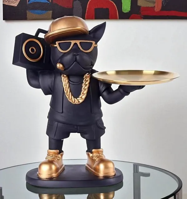 Shopping_Uncle_Black_Streetwear_French_Radio_Bulldog_Buttler_with_Tray