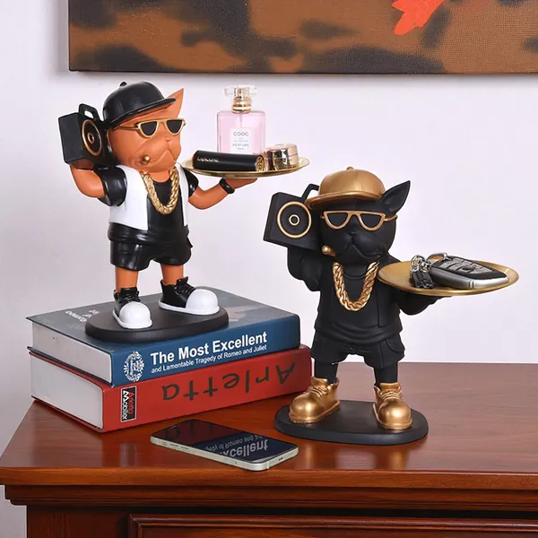 Shopping_Uncle_Black_Streetwear_French_Radio_Bulldog_Buttler_with_Tray