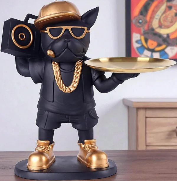 Shopping_Uncle_Black_Streetwear_French_Radio_Bulldog_Buttler_with_Tray