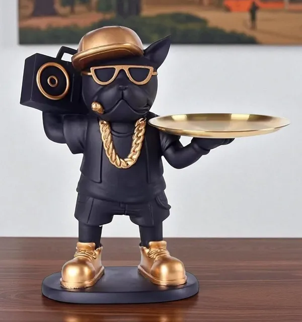 Shopping_Uncle_Black_Streetwear_French_Radio_Bulldog_Buttler_with_Tray