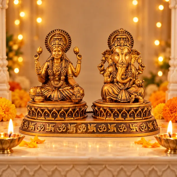 Shopping_Uncle_Divine_Grace_Lakshmi_Ganesha_Idol_with_Antique_Gold_Finish_for_Pooja_&_Home_Decor