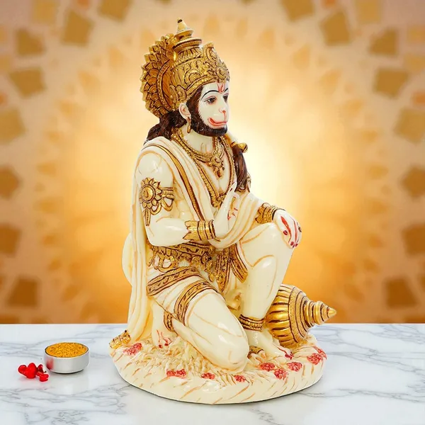 Shopping_Uncle_Sitting_Lord_Hanuman_Ji_Murti_For_Mandir_With_Positive_Vastu_Benefits_7.5_Inches_White_Marble_Dust