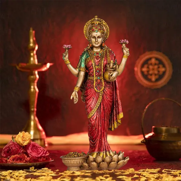 Red_&_Golden_Goddess_Standing_Lakshmi_Idol_Murti_For_Diwali_Pooja_idols_Gifts_10_Inches