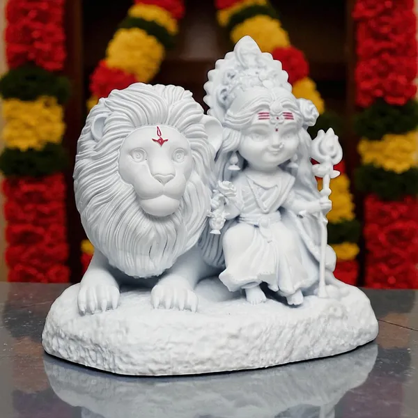 White_Bal_Durga_Maa_with_Lion_Idol_for_Car_Dashboard,_Home_Decor,_Mandir,_&_Gifting_(3.0Inches)
