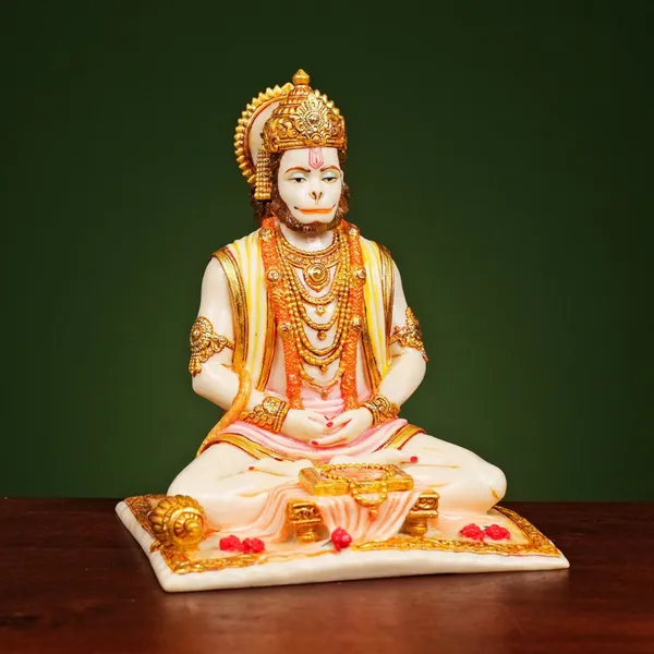 White_Marble_Dust_Meditating_Sitting_Lord_Hanuman_Ji_Murti_For_Mandir_With_Positive_Vastu_Benefits_6Inches