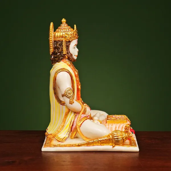 White_Marble_Dust_Meditating_Sitting_Lord_Hanuman_Ji_Murti_For_Mandir_With_Positive_Vastu_Benefits_6Inches