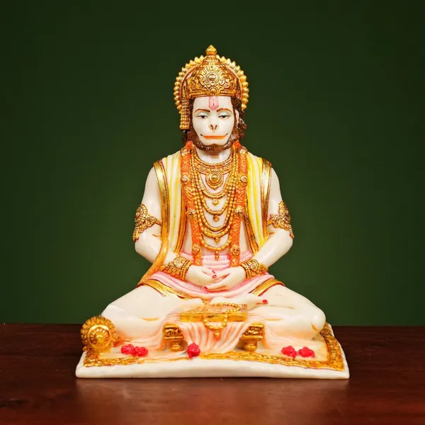 White_Marble_Dust_Meditating_Sitting_Lord_Hanuman_Ji_Murti_For_Mandir_With_Positive_Vastu_Benefits_6Inches