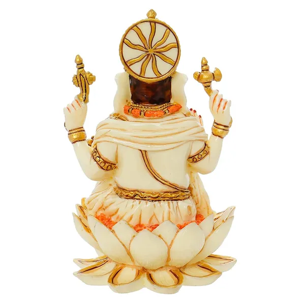 White_&_Golden_God_Ganesh_Ji_Idol_Murti_For_Diwali_Pooja_idols_Gifts__(13L_X_13W_X_18H_Centimeters)