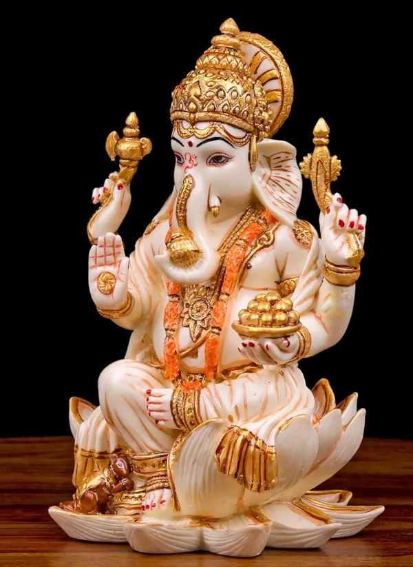 White_and_Golden_Goddess_Laxmi_ji_and_God_Ganesh_ji_idol_murti_for_Diwali_Pooja_Idols_and_Gift_(13LX13WX18H)