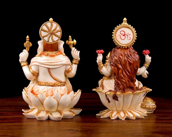 White_and_Golden_Goddess_Laxmi_ji_and_God_Ganesh_ji_idol_murti_for_Diwali_Pooja_Idols_and_Gift_(13LX13WX18H)
