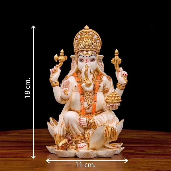 White_and_Golden_Goddess_Laxmi_ji_and_God_Ganesh_ji_idol_murti_for_Diwali_Pooja_Idols_and_Gift_(13LX13WX18H)