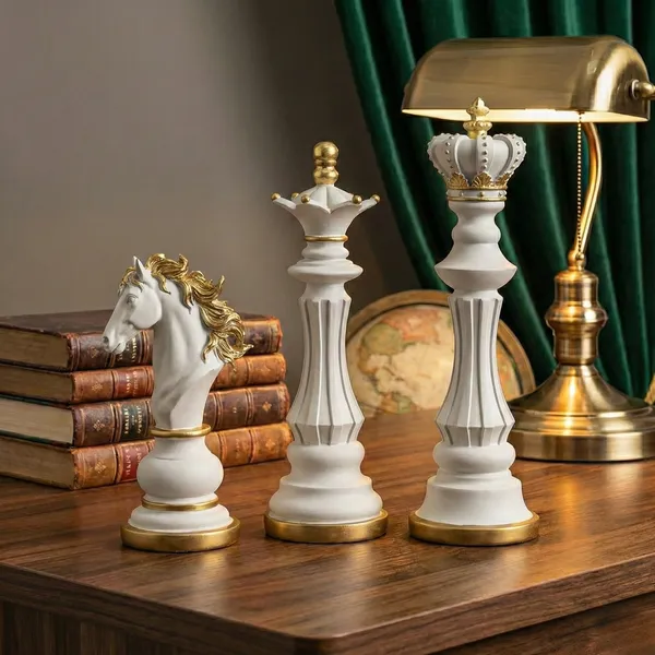 White_and_Golden_Grand-master's_Elegance_Chess_Set_of_3