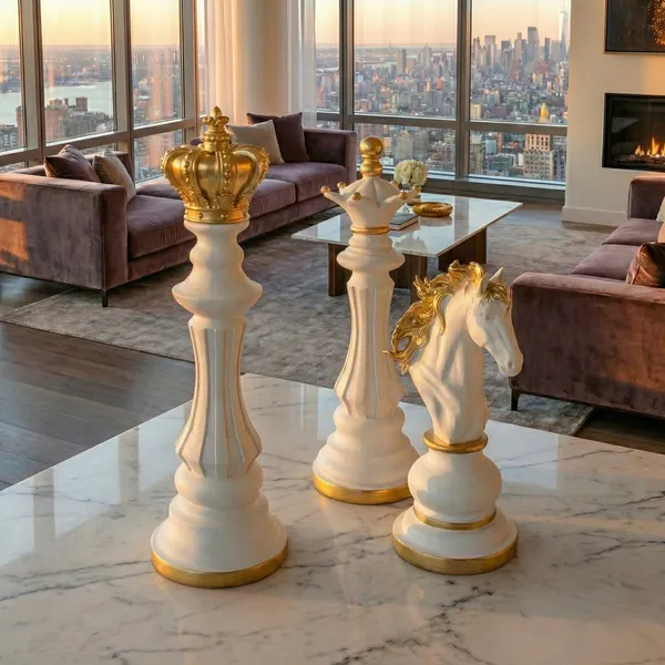 White_and_Golden_Grand-master's_Elegance_Chess_Set_of_3