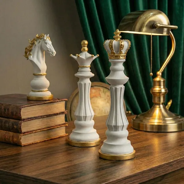 White_and_Golden_Grand-master's_Elegance_Chess_Set_of_3