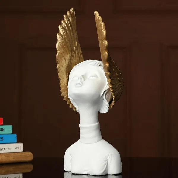 White_Winged_Lady_Statue_Showpiece_for_Home_Decor_Living_Room_Bedroom_Office_Desk_Table_TV_Unit_|_Women's_Day_Gift_for_Ladies_Friends_|_Housewarming_Birthday_Gift_for_Women