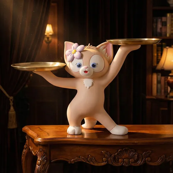 Shopping_Uncle_Linabell_Character_fox_buttler_with_trays