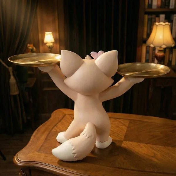 Shopping_Uncle_Linabell_Character_fox_buttler_with_trays